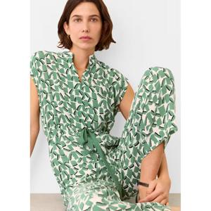 Whistles Ivory Abstract Squares Jumpsuit